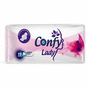 CONFY Lady Гигиенические женские прокладки CLASSIC NORMAL 10 шт