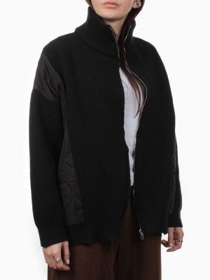 3155 BLACK Куртка-кардиган женская (90% хлопок, 10% синтепон)