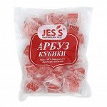 Конфеты арбуз  желейные кубики, JESS, 500 гр