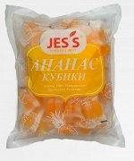 Конфеты  ананас  желейные кубики, JESS, 500 гр