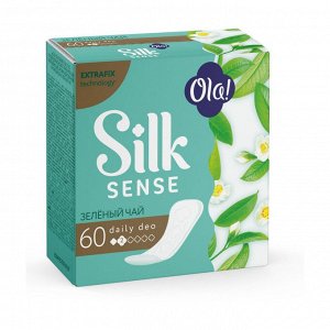 OLA! SILK Sense DAILY DEO Прокладки ежедневные Зеленый чай уп.60