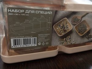 Набор для специй 4 предмета навесной пластик