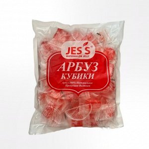 Конфеты жевательные Арбуз кубики, 500гр.