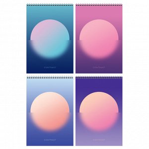 Блокнот А4 80л. на гребне BG ""Mono circle"", твердая подложка