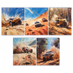 Тетрадь 48л., А5, клетка BG ""Sports art"", выб. лак