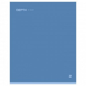 Тетрадь 48л., А5, клетка BG &quot;&quot;Monocolor. Blue&quot;&quot;, soft-touch ламинация