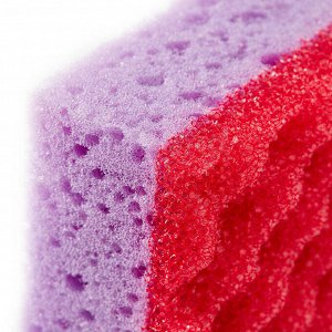 Fresh idea Губка для тела "Массаж" прямоугольник 14х9х5 см