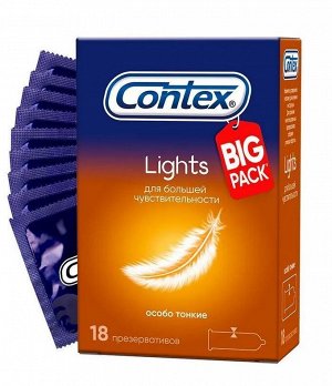 CONTEX Lights (особо тонкие) Презервативы №18