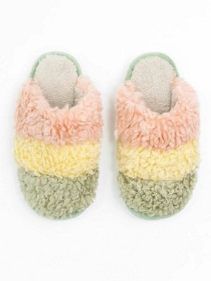 Тапочки AMARO HOME Lamb Закрытый нос (зеленый) 38-39