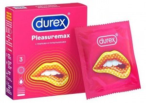 DUREX Pleasuremax (с ребрами и пупырышками) Презервативы №3