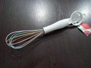 Венчик кухонный 2 в 1 венчик силиконовый с сепаратором для яиц цвет Мультиколор