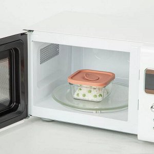 Стеклянный контейнер Glasslock 440 мл. (слоновая кость/розовый)
