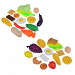 ИГРОЛЕНД Набор продуктов в сетке, 15пр., пластик, 15х21х15см, 2дизайна