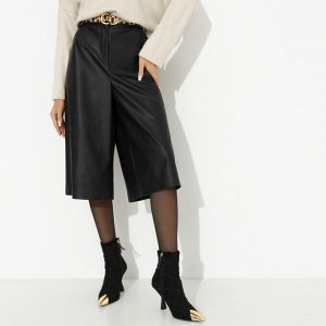 Кюлоты из экокожи, Неожиданный подарок (black)