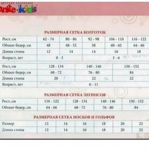 Размерная сетка
