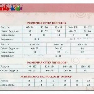 Размерная сетка