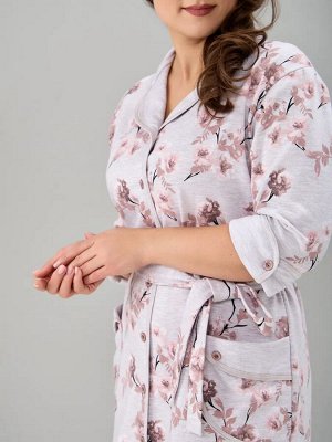 Женский теплый халат с начесом