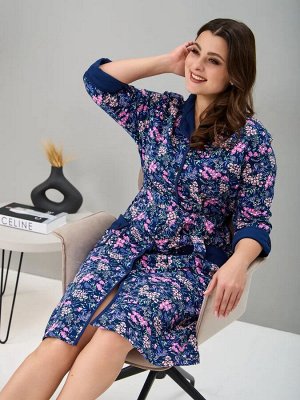 Женский теплый халат с начесом