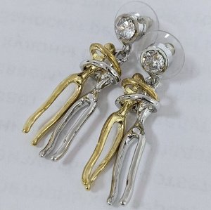 Серьги с фигурками молодежные, арт.008.344