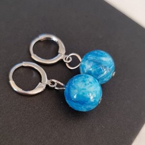 Серьги бижутерия висячие Апатит, 1028, арт.218.074