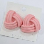 Серьги геометрия, крупные, яркие &quot;Madlen&quot;, цвет: розовый, арт.008.358