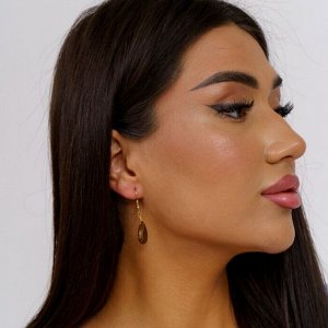 Серьги из натурального камня Тигровый глаз, 1045, арт.218.131