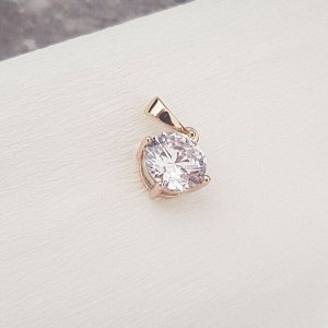 Кулон с переливающимся цирконом, покрытие позолота,  ML, Х00072807937,арт.001.161