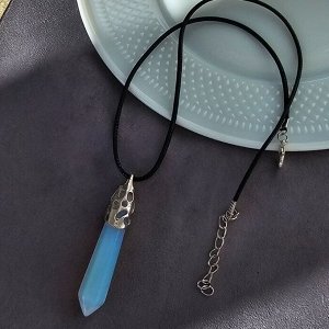 Кулон со шнурком из натурального камня Лунный камень, 1048, арт.218.221