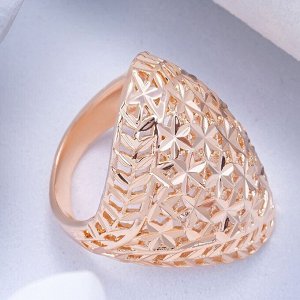 zlatto Кольцо перстень крупное 19,5 р-р коллекция Дубайское золото, покрытие позолота, арт.214.952-19,5
