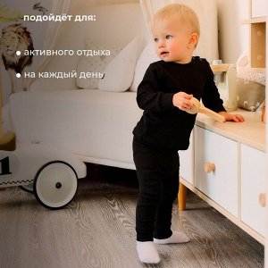 Комплект детский термо (джемпер, брюки) MINAKU, цвет черный.