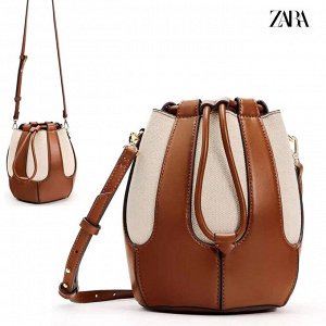 Сумка Сумка-корзинка бренда &quot; ZARA &quot;- это всегда отменный стиль и высокое качество.
Материал : экокожа + спец.сумочный водонепроницаемый холст
Размер: 16*16*22&nbsp; см