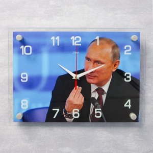 Часы настенные, серия: Люди, "В.В. Путин", 25х35 см, микс