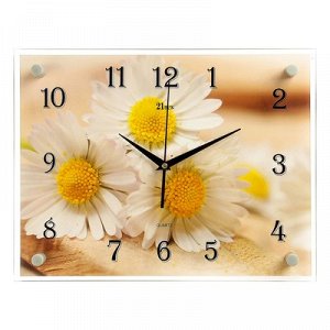 Часы настенные, серия: Цветы, "Милые ромашки" 30х40 см