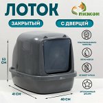 УЦЕНКА!!!!Туалет закрытый «Айша» 53 х 41 х 40 см, серый FIX
