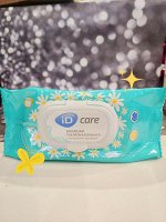Влажная туалетная бумага с ромашкой ID Care