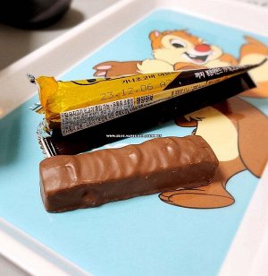 Lotte Ghana Choco Bar Almond 45g - Батончик Лотте Гхана с миндалем и карамелью