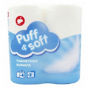 ТБ 2сл. Туалетная Бумага Самбери Puff & soft Exclusive уп.4рулона