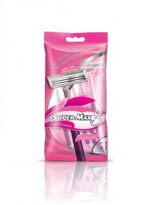 (AT318) SUPER-MAX 3 for Women однораз.станки с тройным лезвием (5шт в уп.)