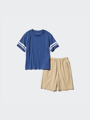 UNIQLO AIRism - детский домашний комплект унисекс - 07 GRAY