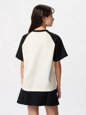 UNIQLO AIRism - хлопковая футболка с дизайном - 09 BLACK