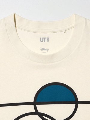 UNIQLO UT - хлопковая футболка с принтом Микки - 01 OFFWHITE