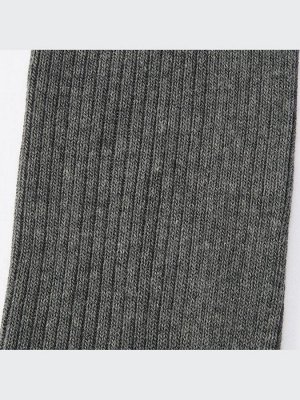 UNIQLO - однотонные цветные носки унисекс в рубчик - 52 GREEN