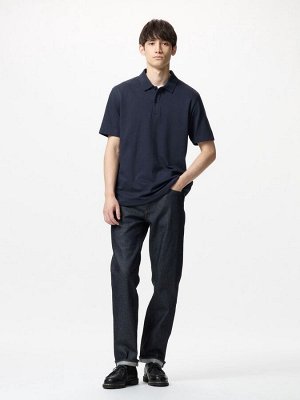 UNIQLO AIRism - хлопковая рубашка-поло Kanoko - 51 GREEN