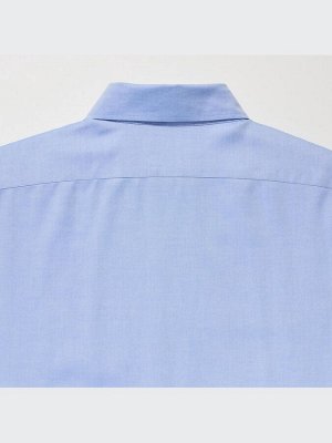 UNIQLO - базовая хлопковая рубашка с внешним карманом - 00 WHITE