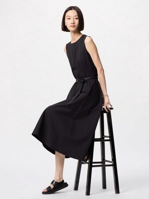 UNIQLO — ультраэластичное платье без рукавов увеличенной длины - 09 BLACK