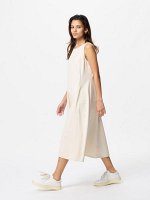 UNIQLO - ультраэластичное платье без рукавов укороченной длины - 01 OFFWHITE