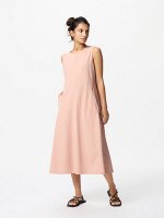 UNIQLO - ультраэластичное платье без рукавов укороченной длины - 12 PINK