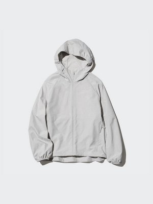 UNIQLO - курточка на молнии с защитой от UV-лучей - 01 OFFWHITE