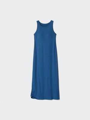 UNIQLO - платье чашечками в рубчик - 66 BLUE