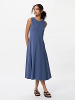 UNIQLO - ультраэластичное платье без рукавов - 67 BLUE